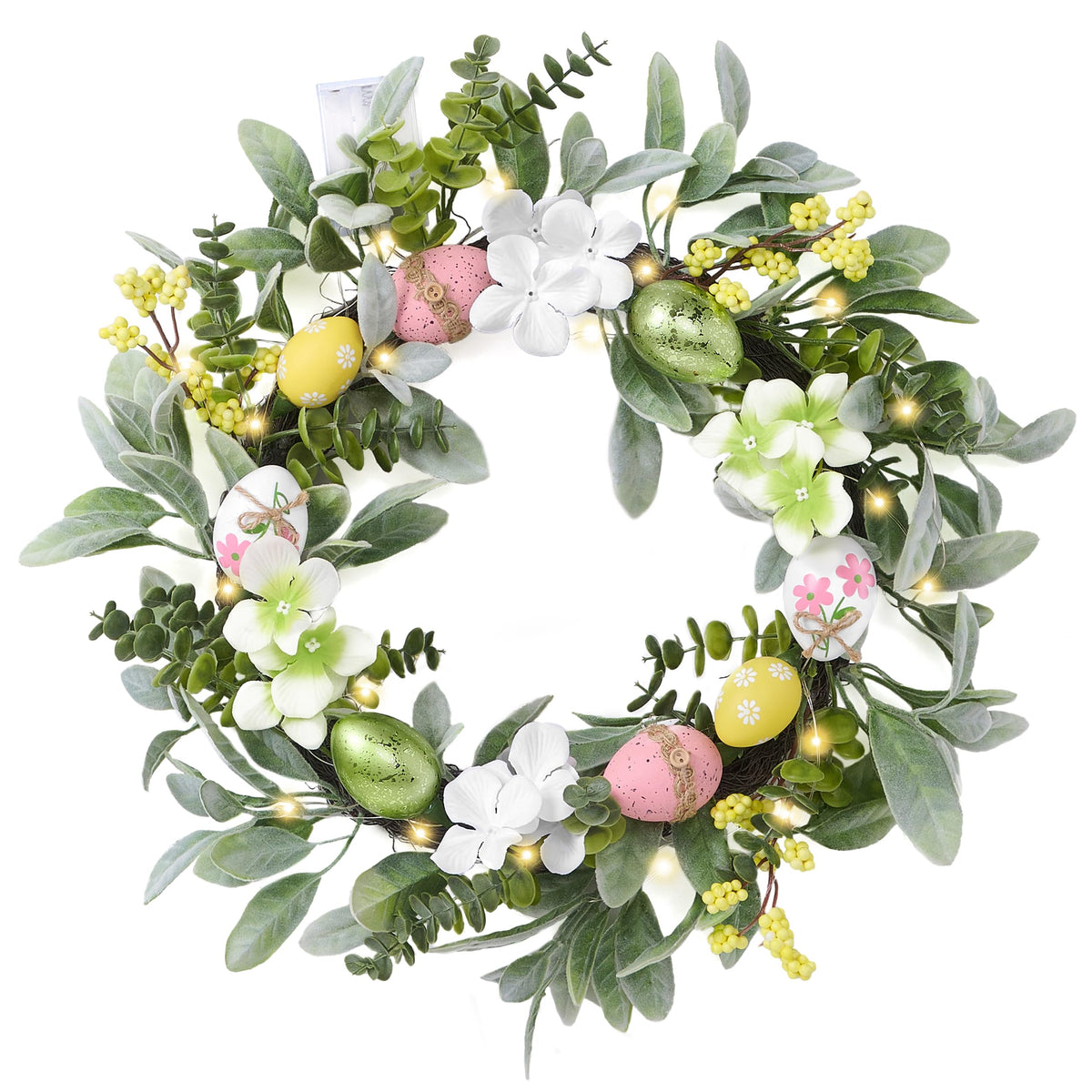 Valery Madelyn front door wreath hung on door adds seasonal curb appeal