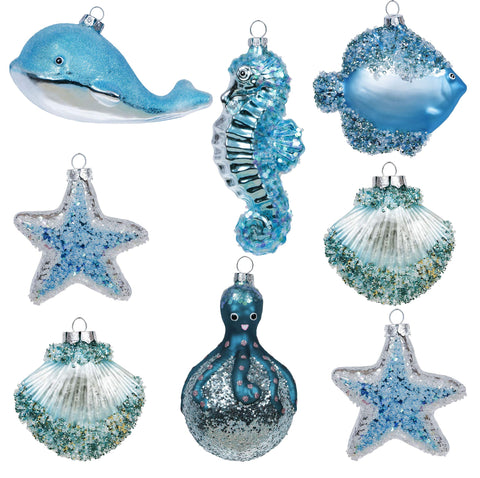 Valery Madelyn front packaging showing ocean-themed ornament set and coastal colors