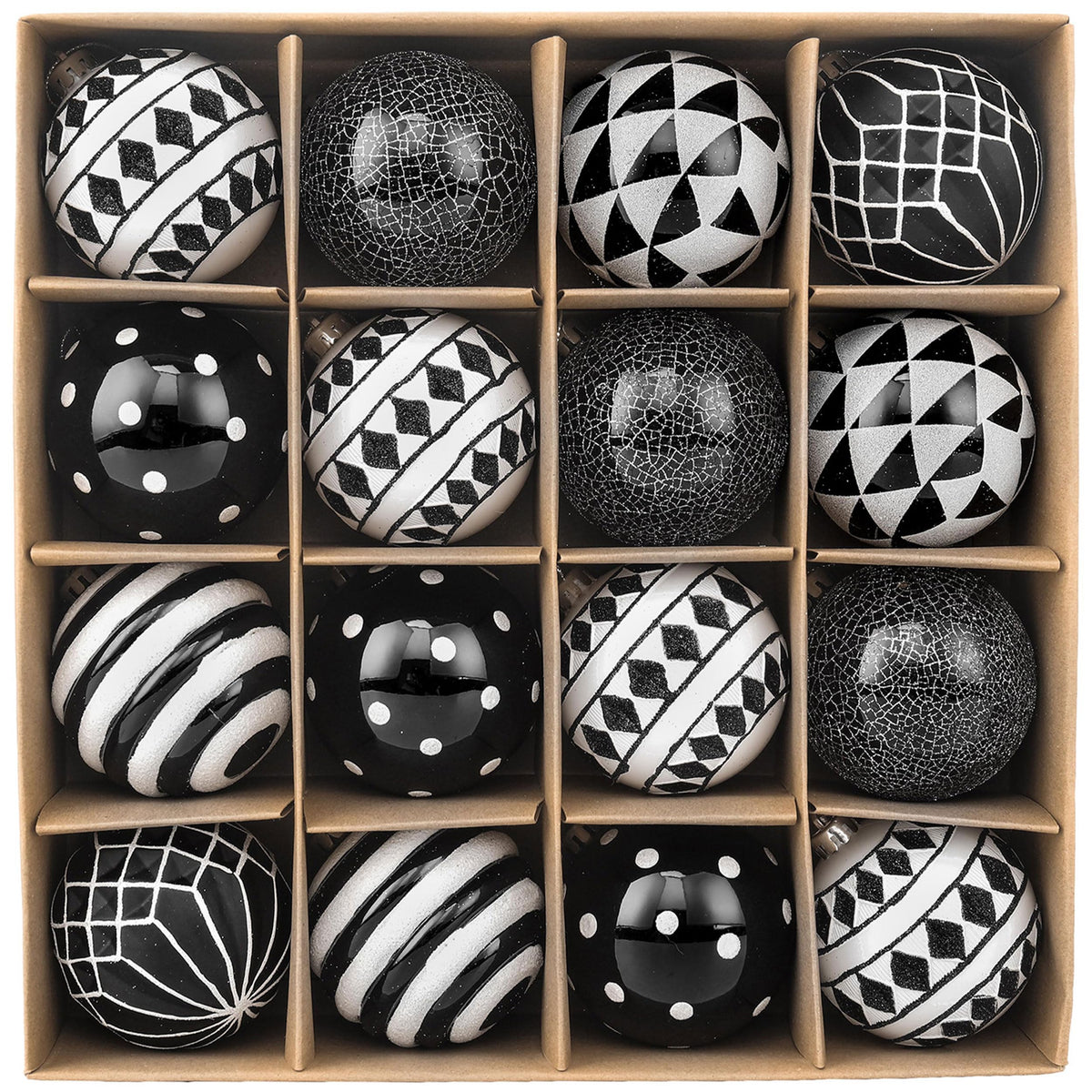 Valery Madelyn front packaging showing 16-piece set and modern black white look