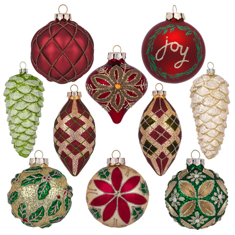 Valery Madelyn front view of ornament set showing coordinated colors and packaging benefit