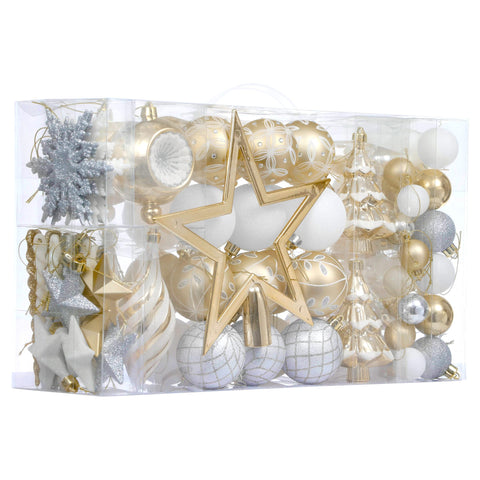 Valery Madelyn front packaging showing 100-piece white gold set and benefit of complete assortment