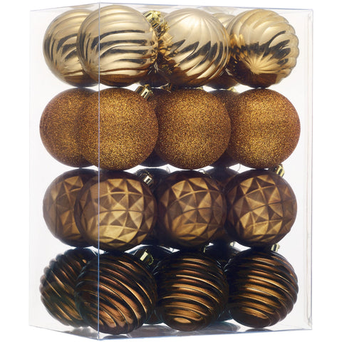 Valery Madelyn front view of 24-piece ornament set showing variety and convenience