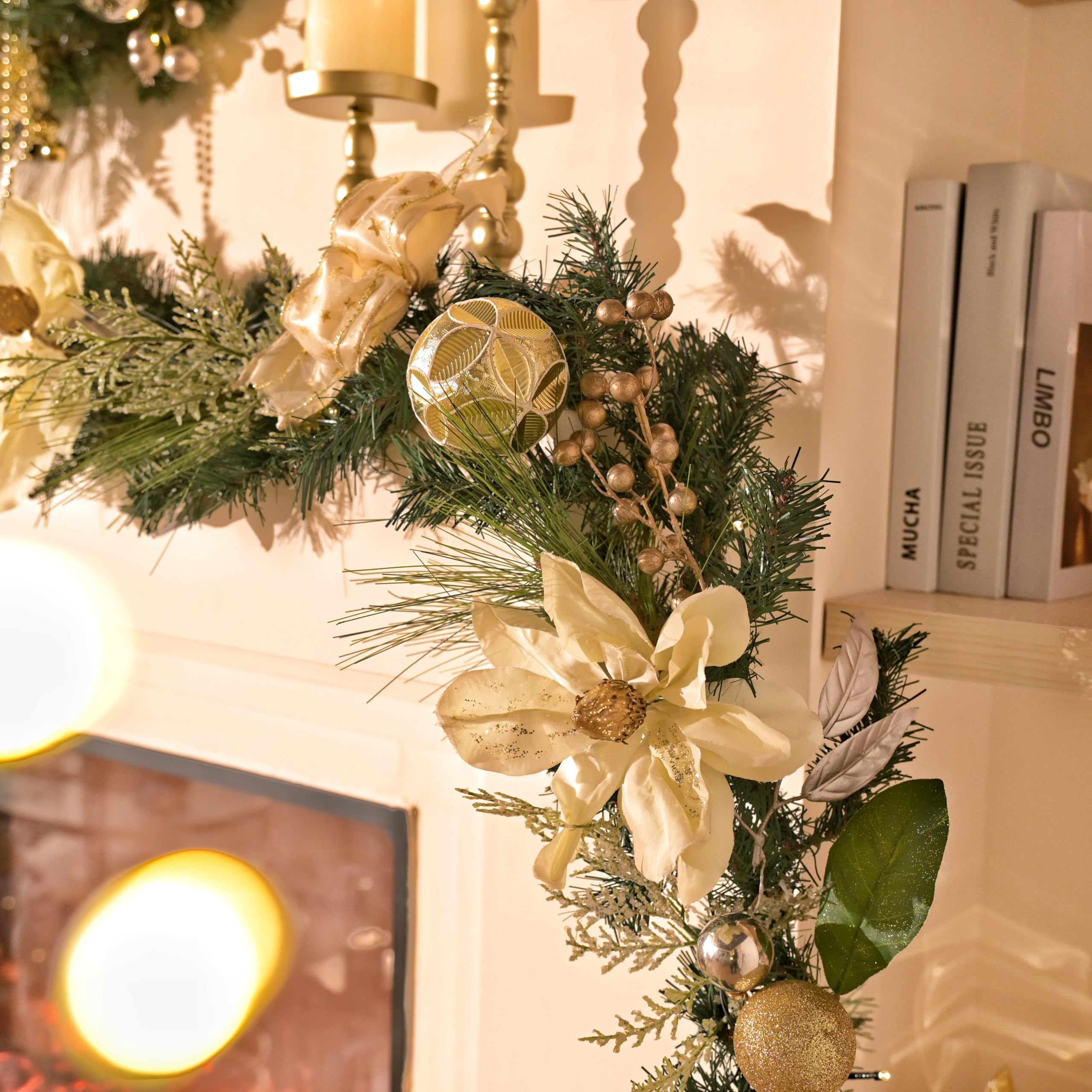 Valery Madelyn lights detail showing warm bulbs and inviting evening ambiance