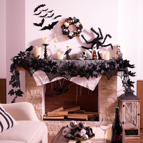 Valery Madelyn garland paired with wreaths and ornaments for coordinated look