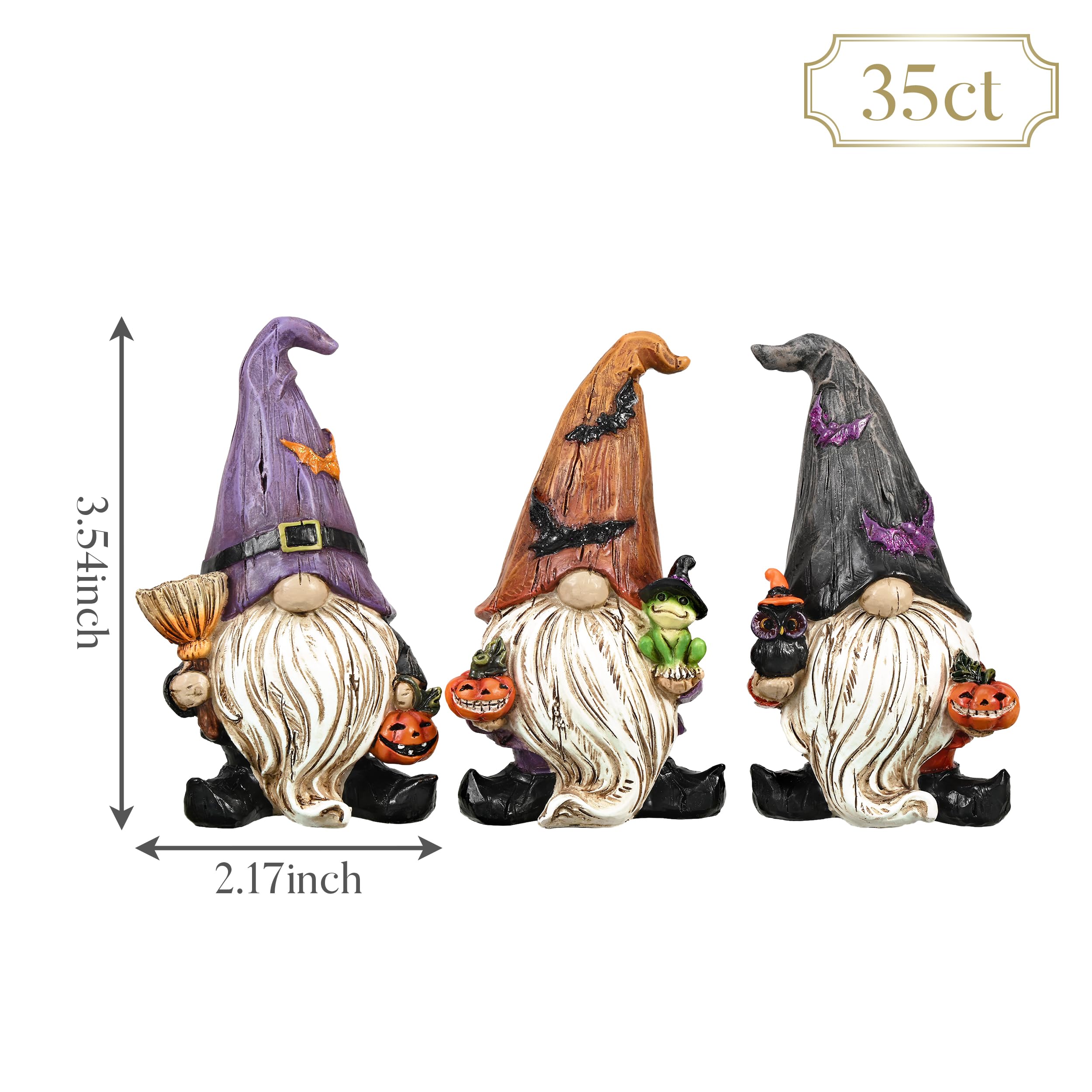 Valery Madelyn gnome with broom showing whimsical witch hat charm