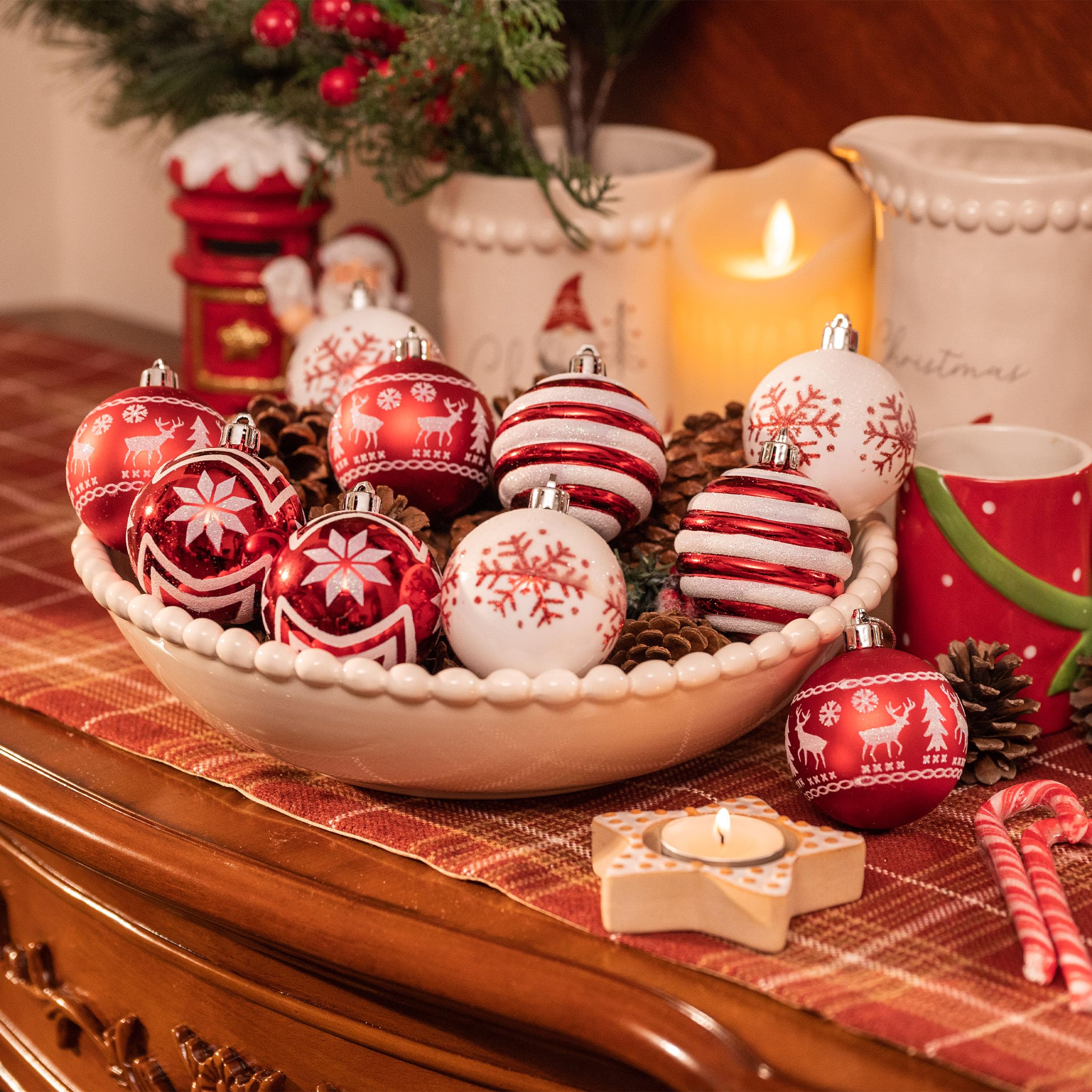 Valery Madelyn ornaments hanging on decorated tree creating cohesive traditional look