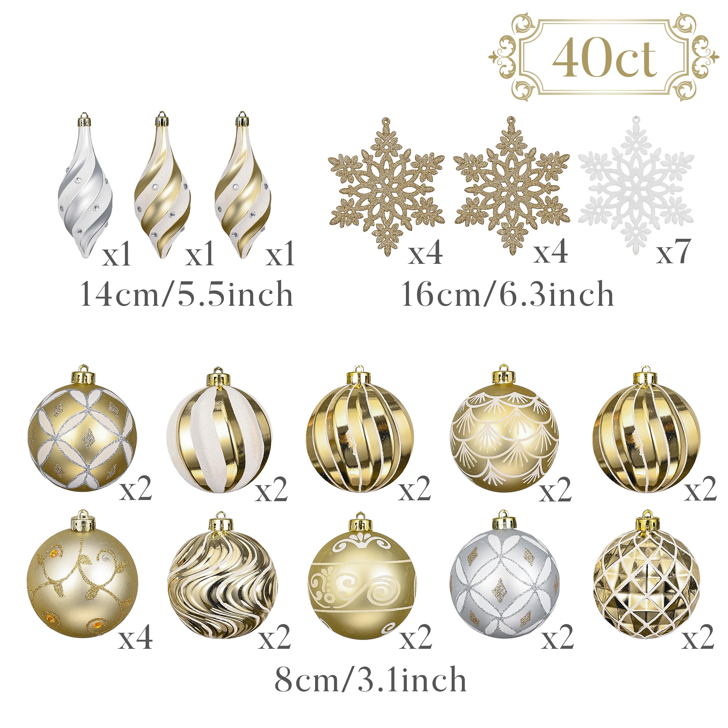 Valery Madelyn ornaments hanging on a decorated tree adding elegant unified color