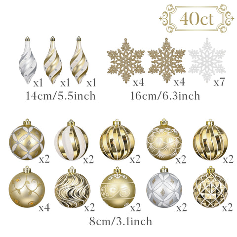 Valery Madelyn ornaments hanging on a decorated tree adding elegant unified color