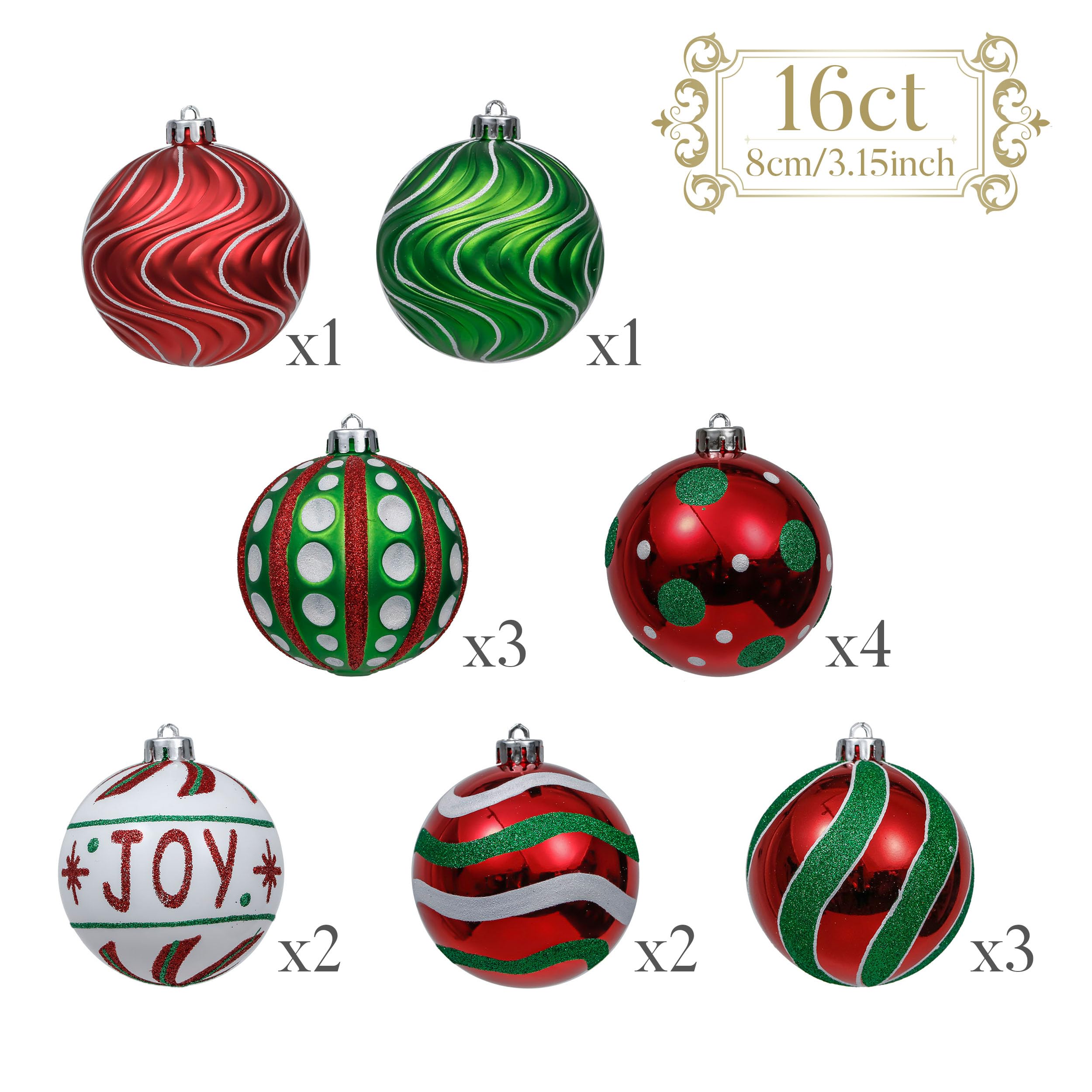 Valery Madelyn ornaments hung on a tree adding festive sparkle and depth