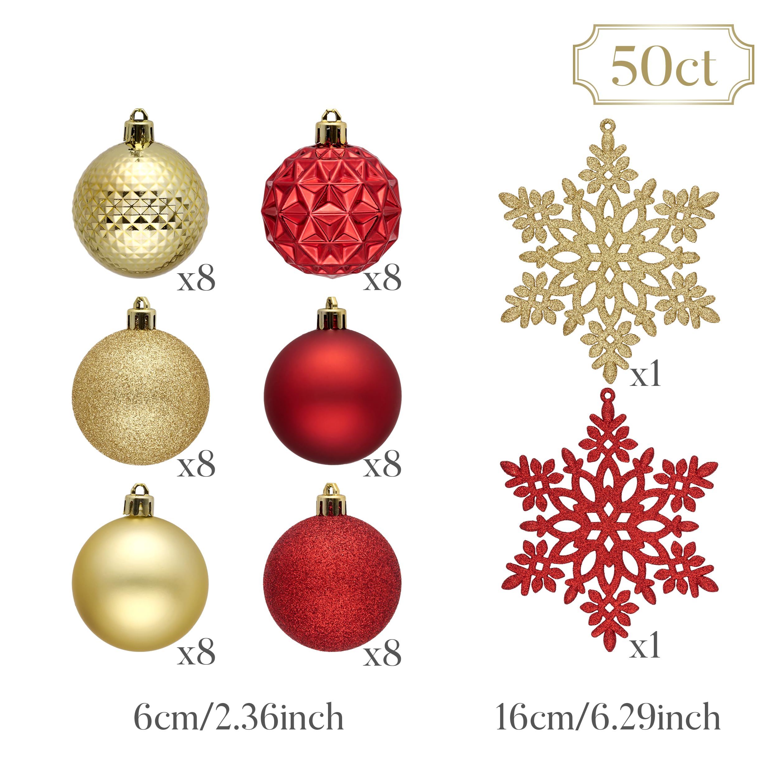 Valery Madelyn matte and shiny ornaments together showing finish contrast