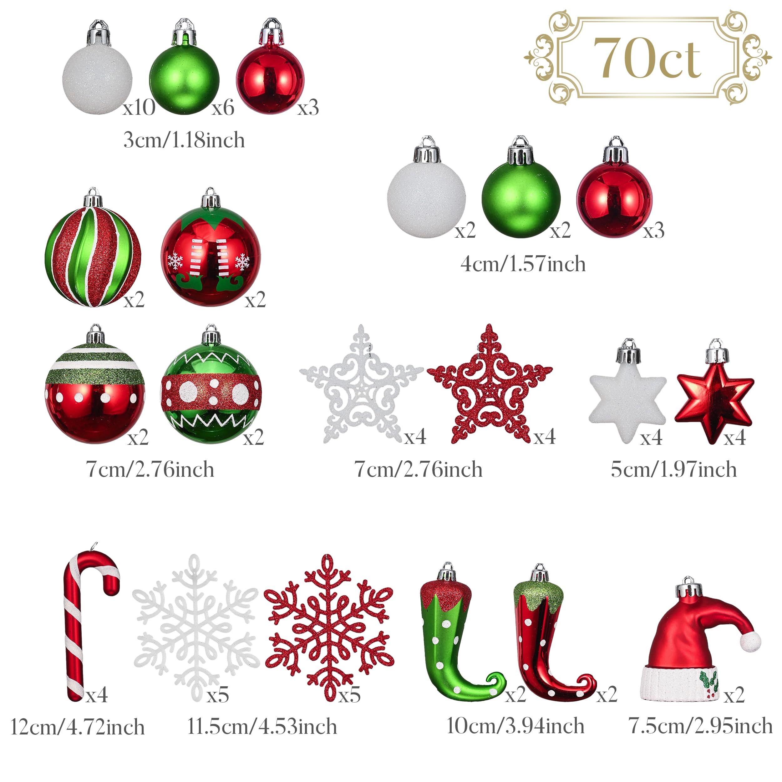 Valery Madelyn assortment of elf legs hats stars and candy canes showing playful variety