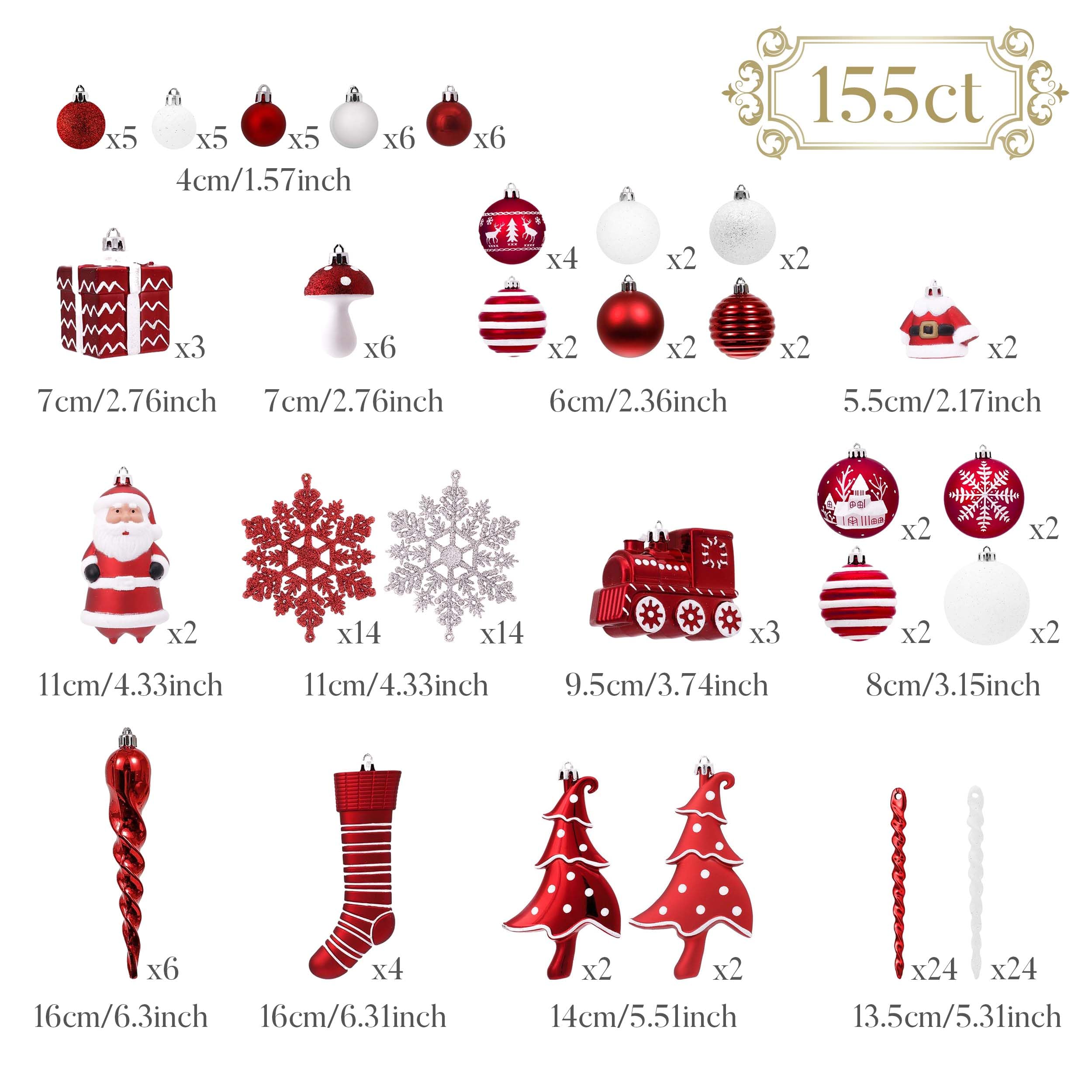 Valery Madelyn assortment of novelty shapes including Santa, train, tree and stocking for focal accents