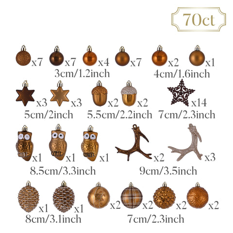 Valery Madelyn novelty shapes like acorn, pinecone, and owl adding charm