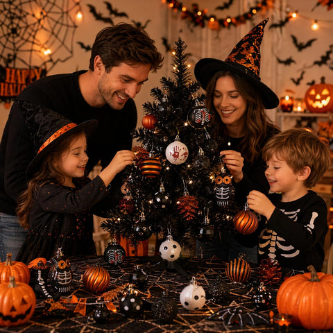 Valery Madelyn novelty shapes close-up highlighting skeleton, bat and owl for playful theme