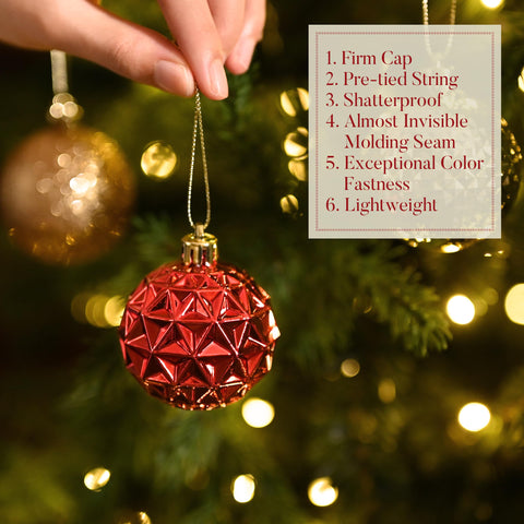 Valery Madelyn ornaments hung on a decorated tree creating warm ambiance