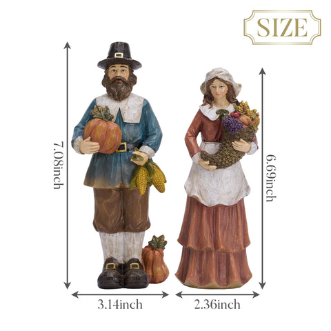 Valery Madelyn side profile with pumpkins demonstrating seasonal styling and durable resin