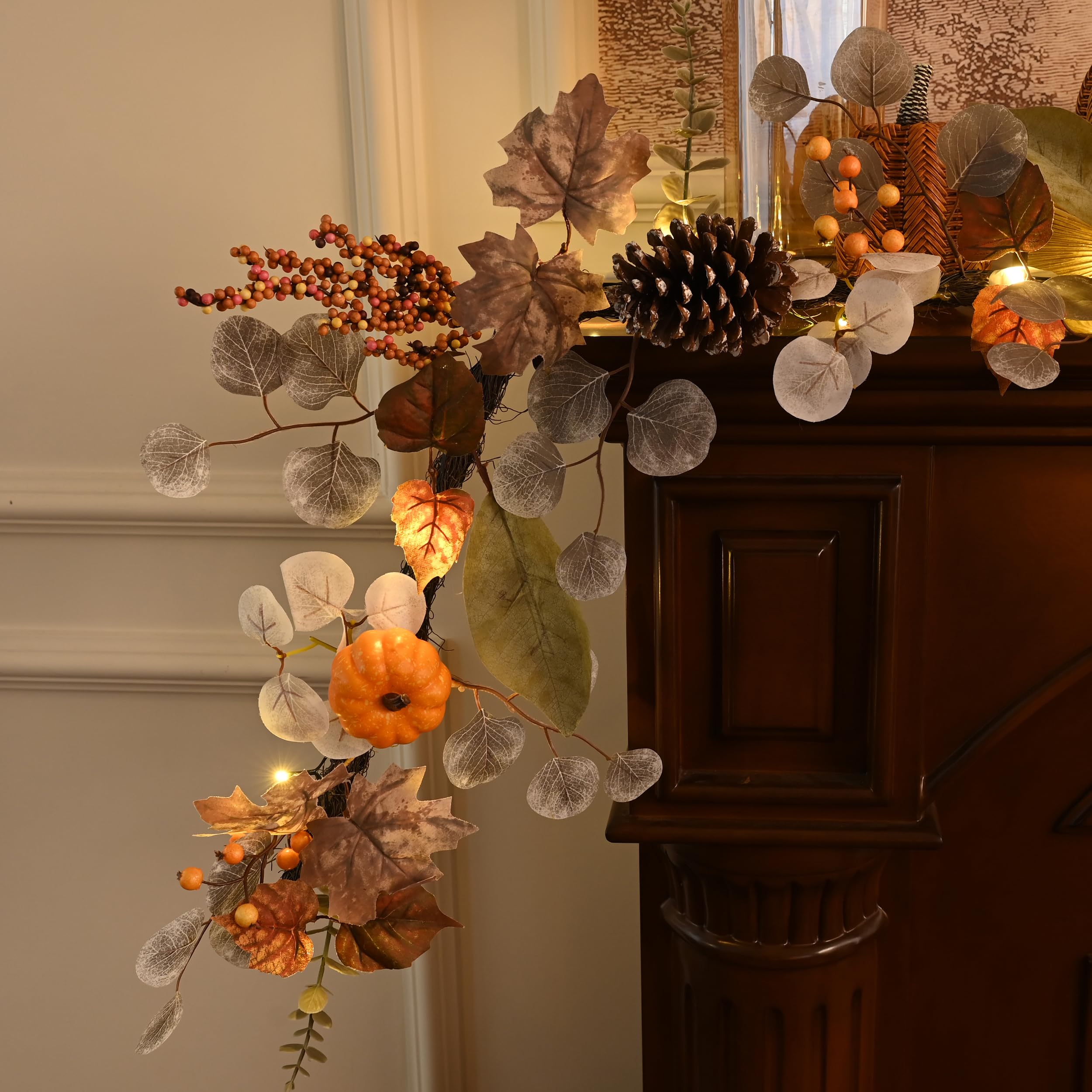 Valery Madelyn porch display wide shot creating inviting entryway ambiance