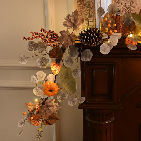 Valery Madelyn porch display wide shot creating inviting entryway ambiance