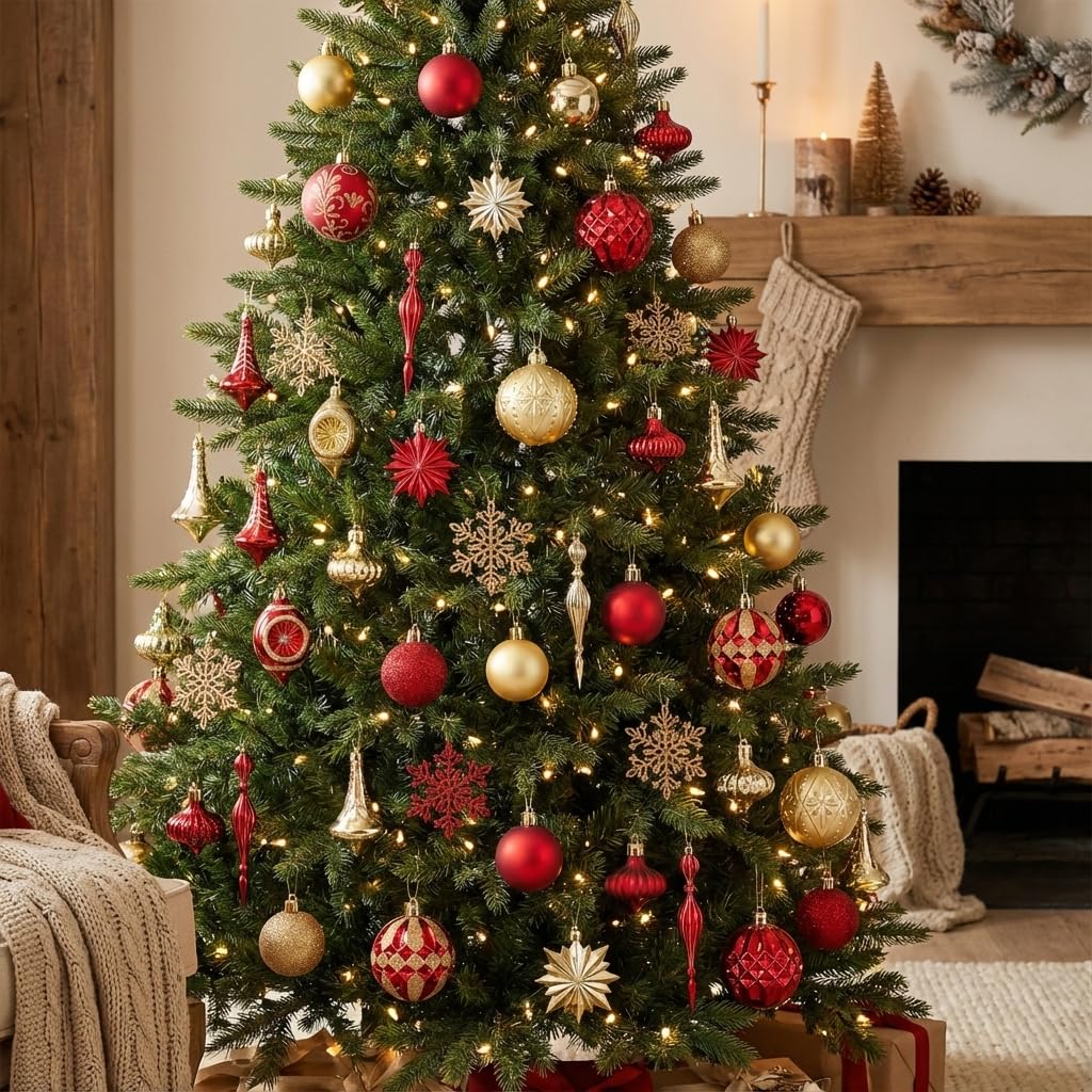 Valery Madelyn ornaments held in hand for scale demonstrating lightweight, shatterproof design