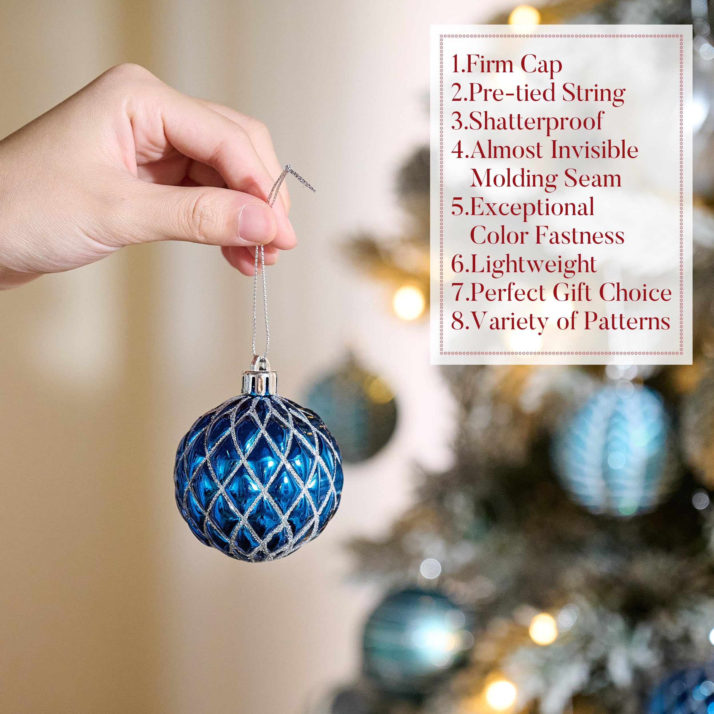 Valery Madelyn ornaments beside a ruler to show 2.36-inch scale for planning placement