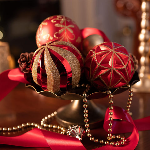 Valery Madelyn ornament held in hand to show 3.94 inch scale, easy-to-hang lightweight