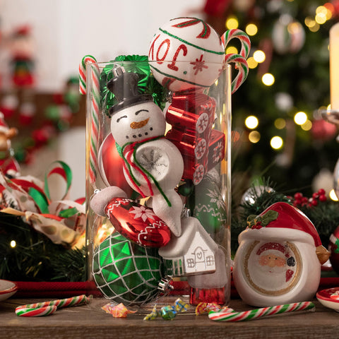 Valery Madelyn ornaments held in hand to show size range and lightweight benefit