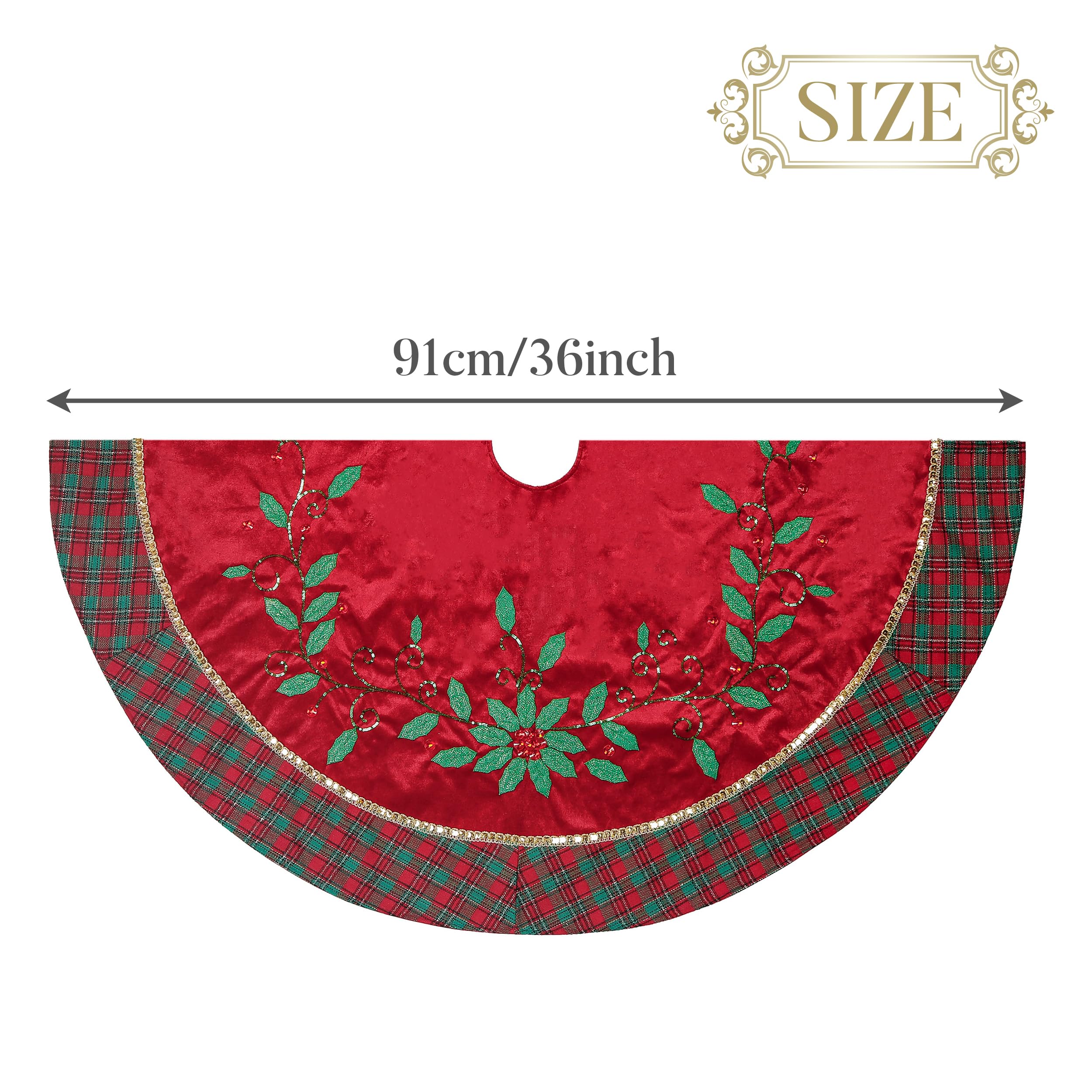 Valery Madelyn size comparison with gift boxes, demonstrates 36-inch coverage