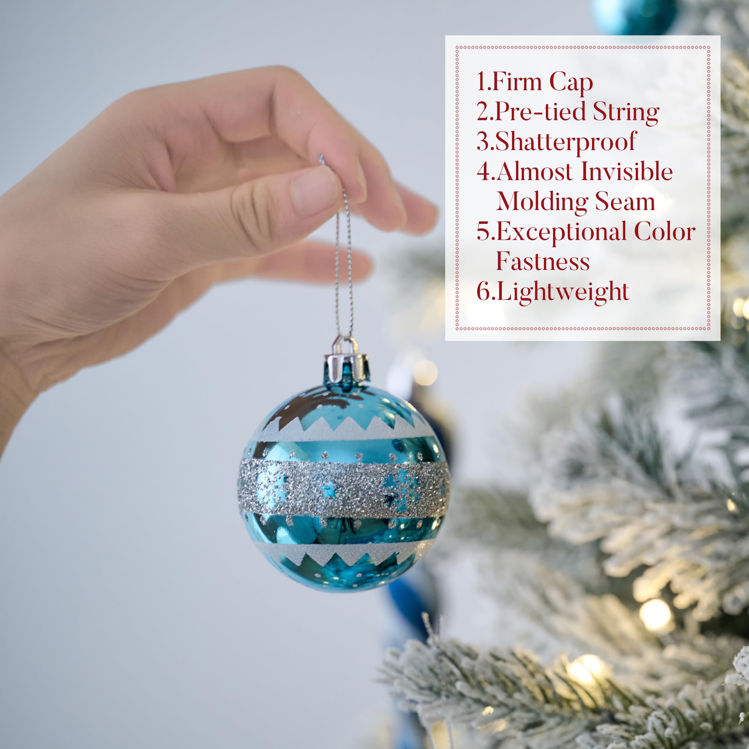 Valery Madelyn ornament in hand showing medium size and lightweight use