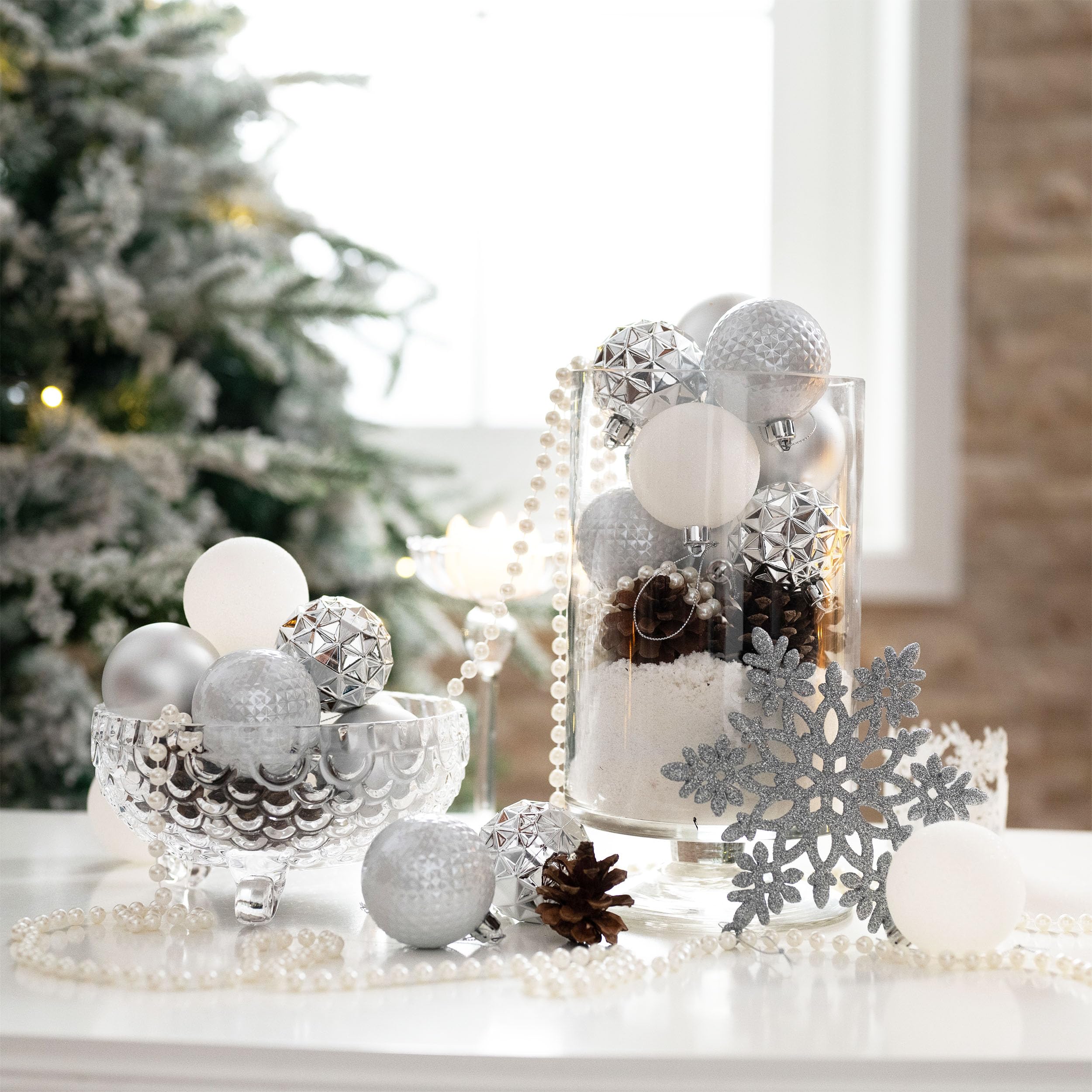 Valery Madelyn ornament next to ruler showing 2.36-inch size for planning benefits