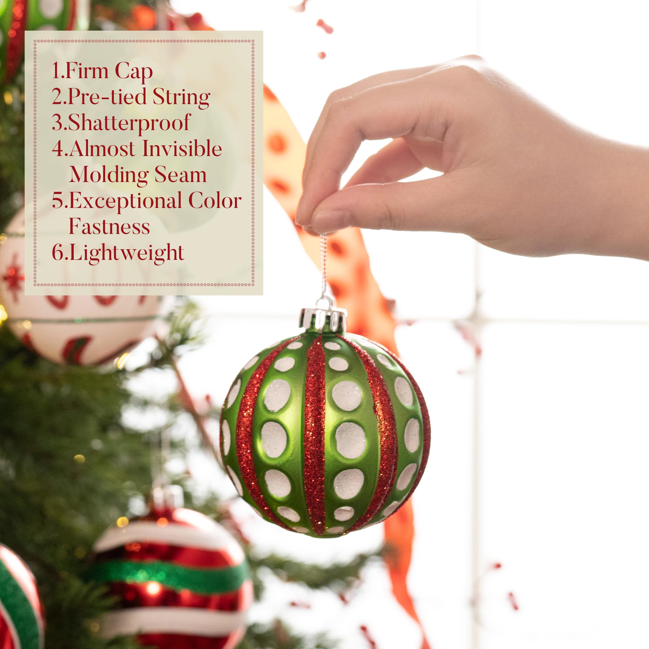 Valery Madelyn ornament in hand showing 3.15-inch scale and lightweight benefit