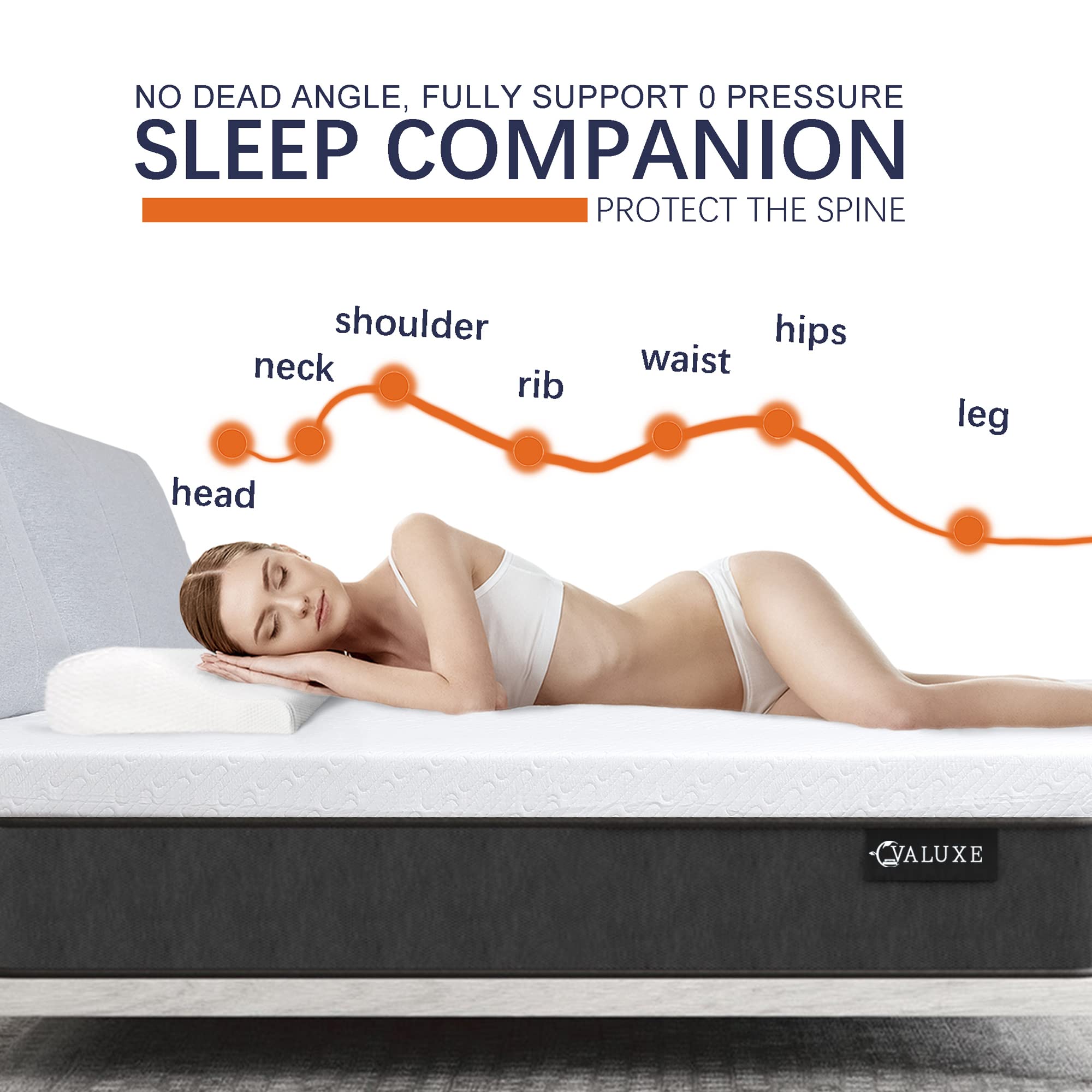 VALUXE mattress topper on a made bed illustrating enhanced sleep comfort