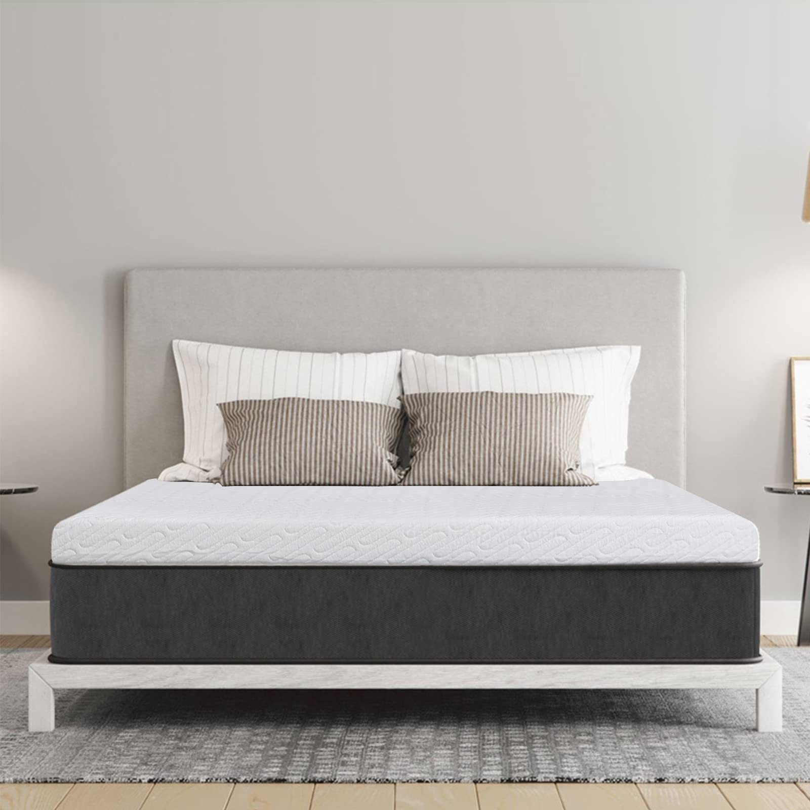 VALUXE topper beside ruler showing twin dimensions and easy fit benefit