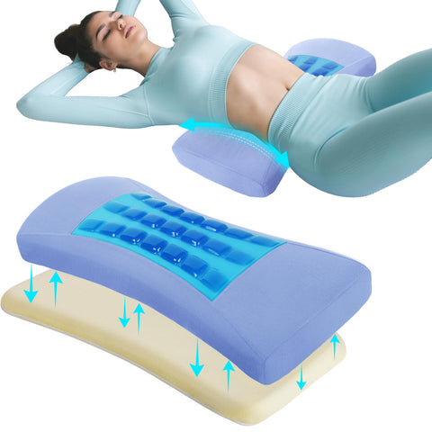 vamorry front view of lumbar pillow showing shape and cool comfort