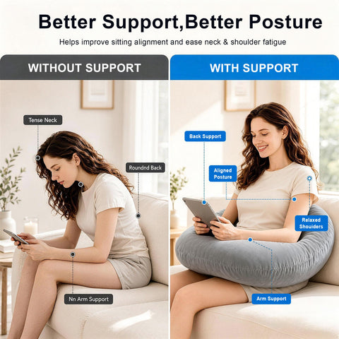 vamorry side profile showing U-shaped contour for stable elbow support