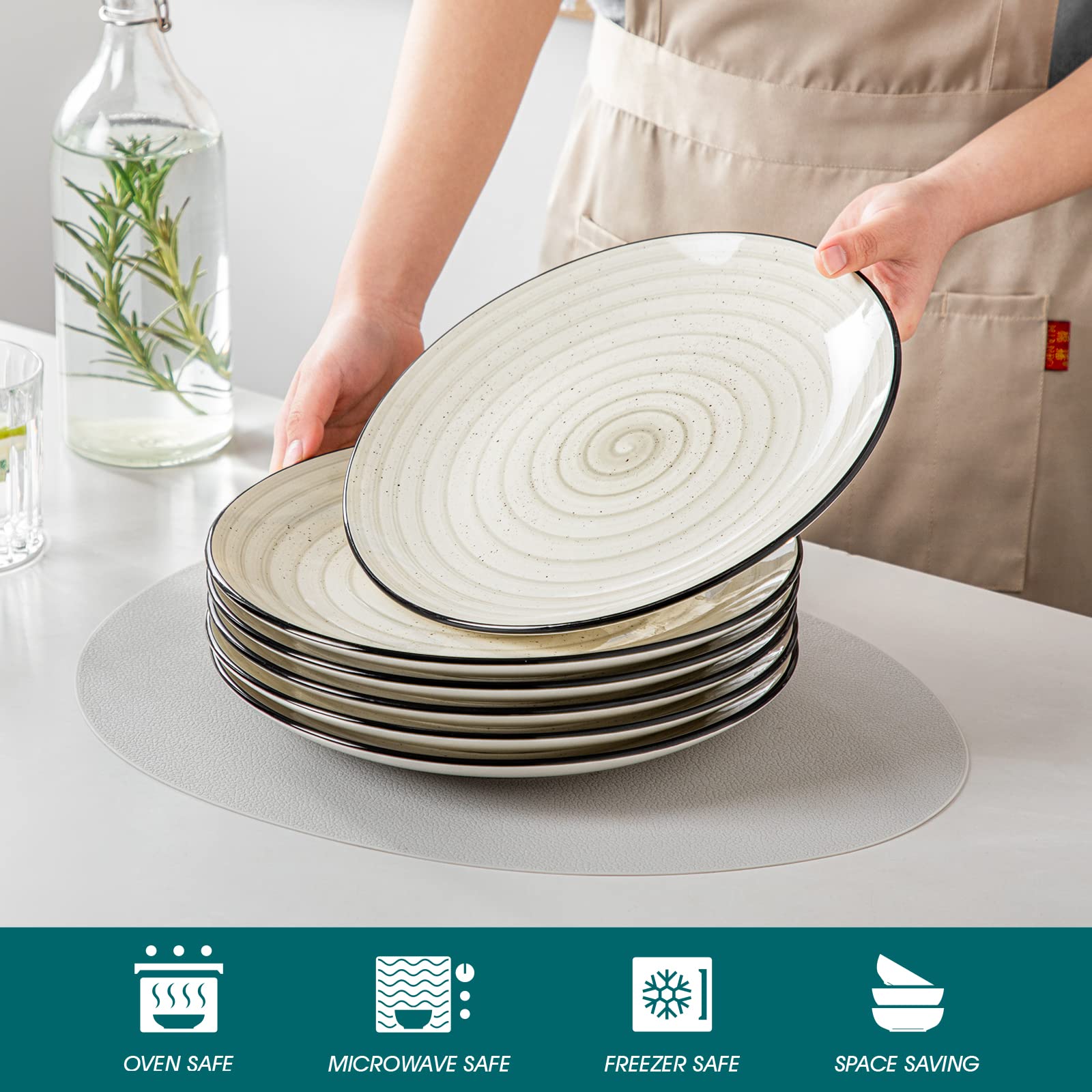 vancasso plate in use with pasta showcasing serving capacity and presentation
