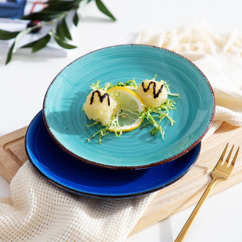 vancasso plates arranged on dining table, elevates meal presentation