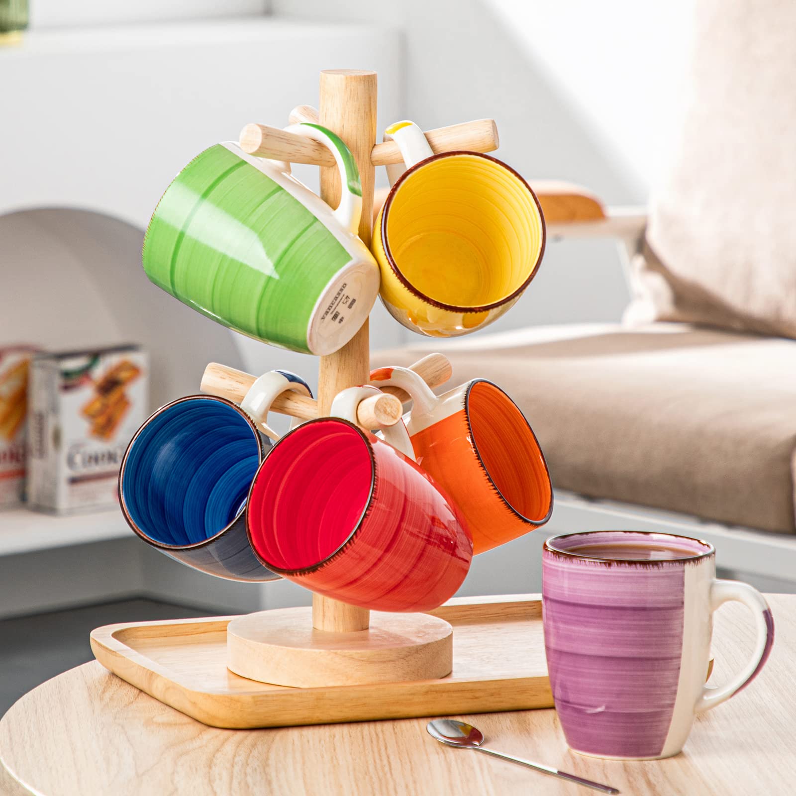 vancasso array of six colors displayed to inspire coordinated table settings