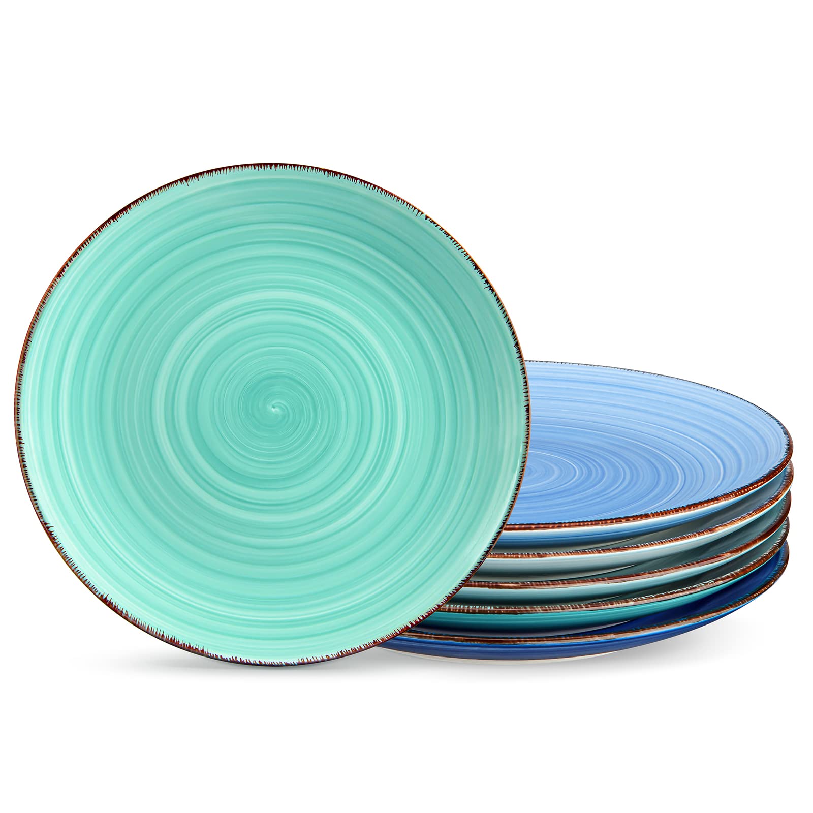 vancasso Bonita front packaging showing six cool-color plates and protective box for gifting