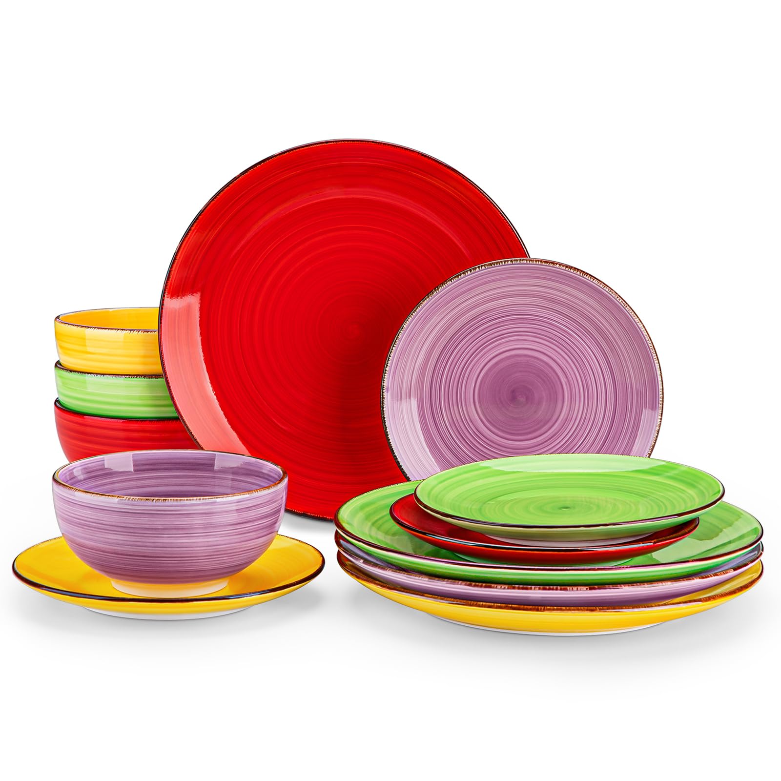vancasso front packaging showing the 12-piece set and colorful spiral design for gifting