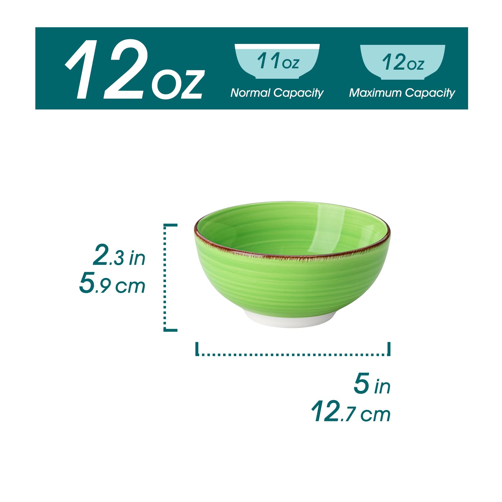 vancasso single bowl close-up showing shape and sturdy ceramic feel