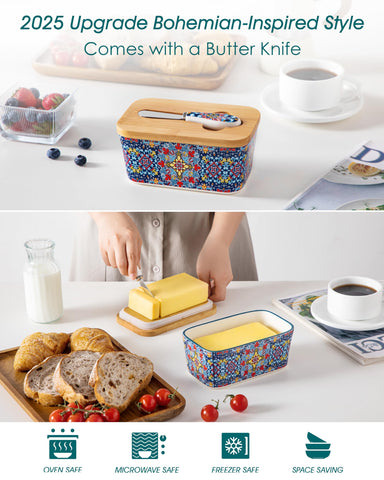 vancasso colorful Bohemian pattern detail adding decorative flair to kitchenware