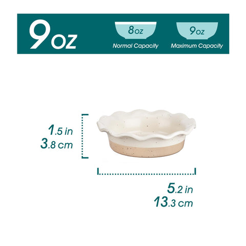 vancasso ruffled edge close-up highlighting decorative rim and durable glaze