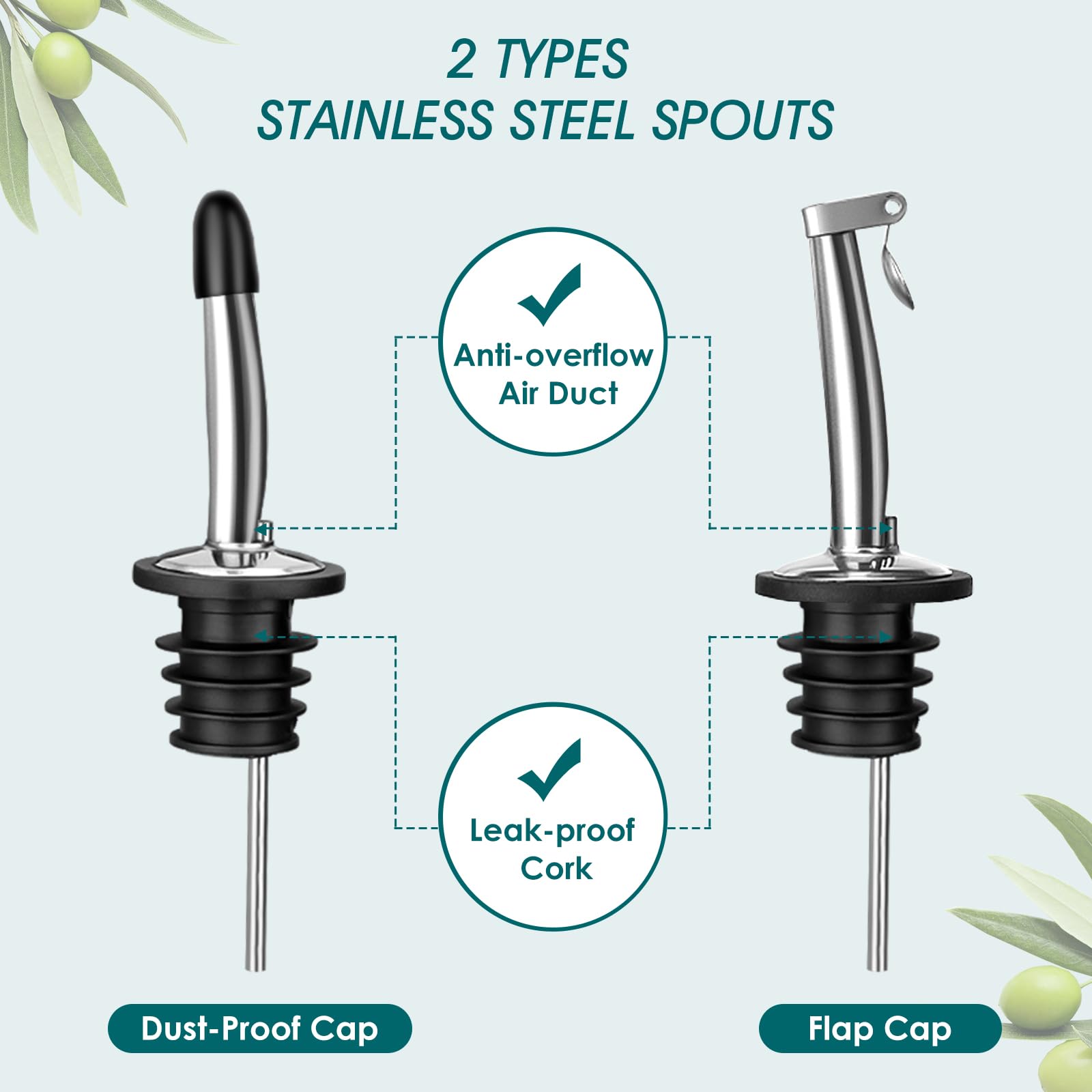 vancasso close-up of drip-free spout delivering controlled pours and less mess