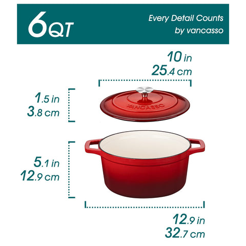 vancasso enamel interior close-up highlighting non-stick surface for easier cleaning