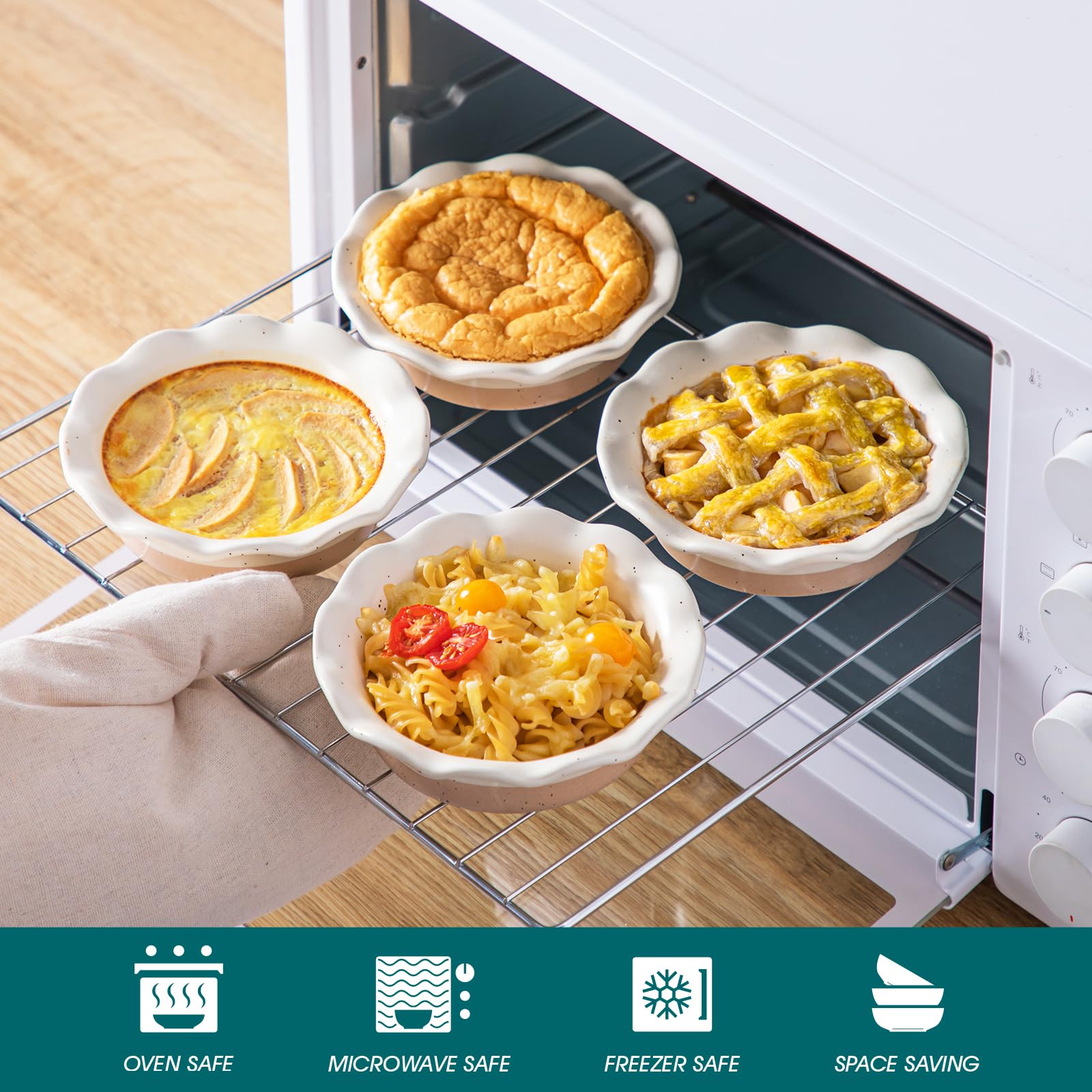 vancasso top view of single pan for reliable single-serving baking