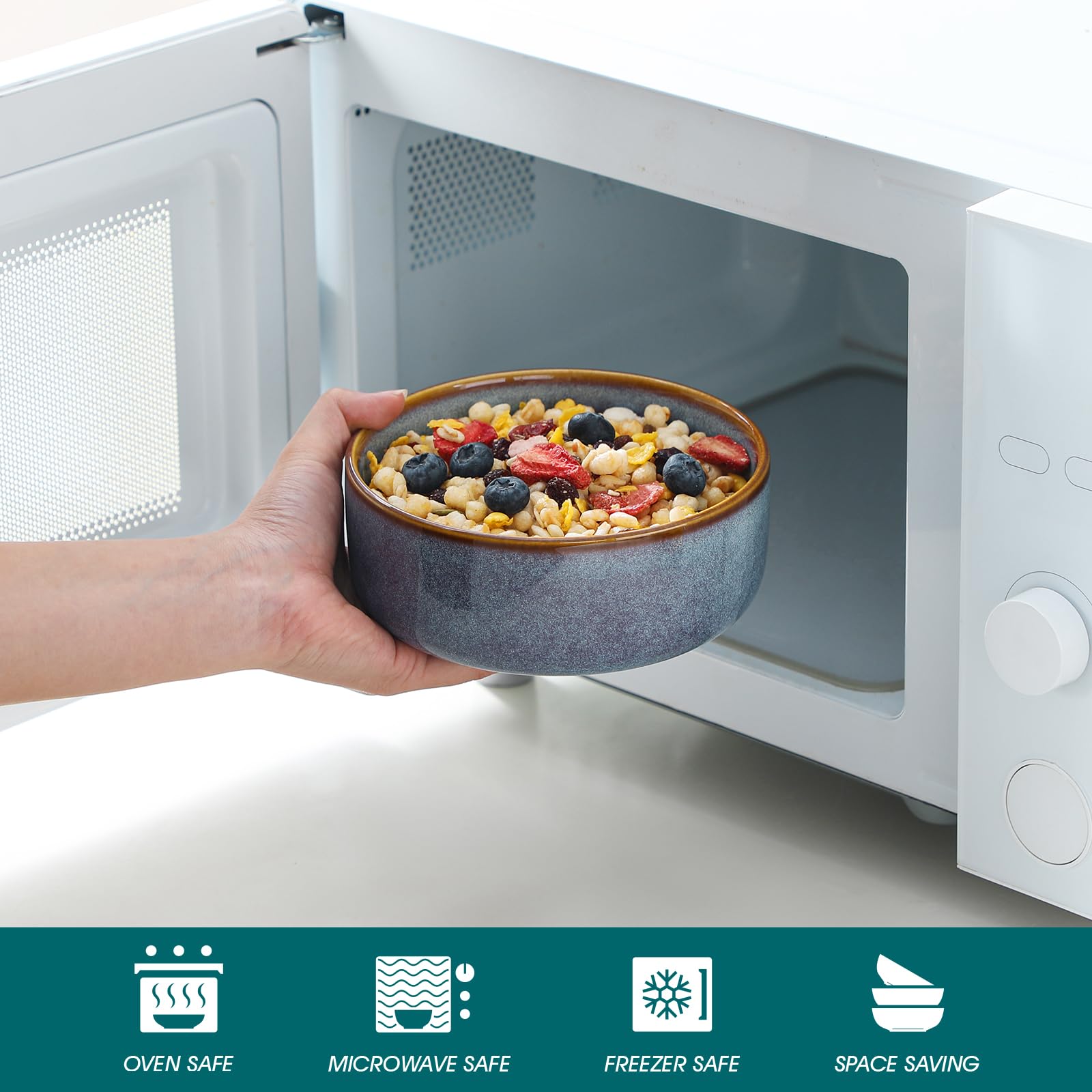 vancasso side profile stack illustrating sturdy ceramic thickness and storage
