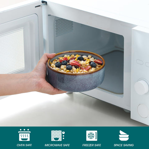 vancasso side profile stack illustrating sturdy ceramic thickness and storage