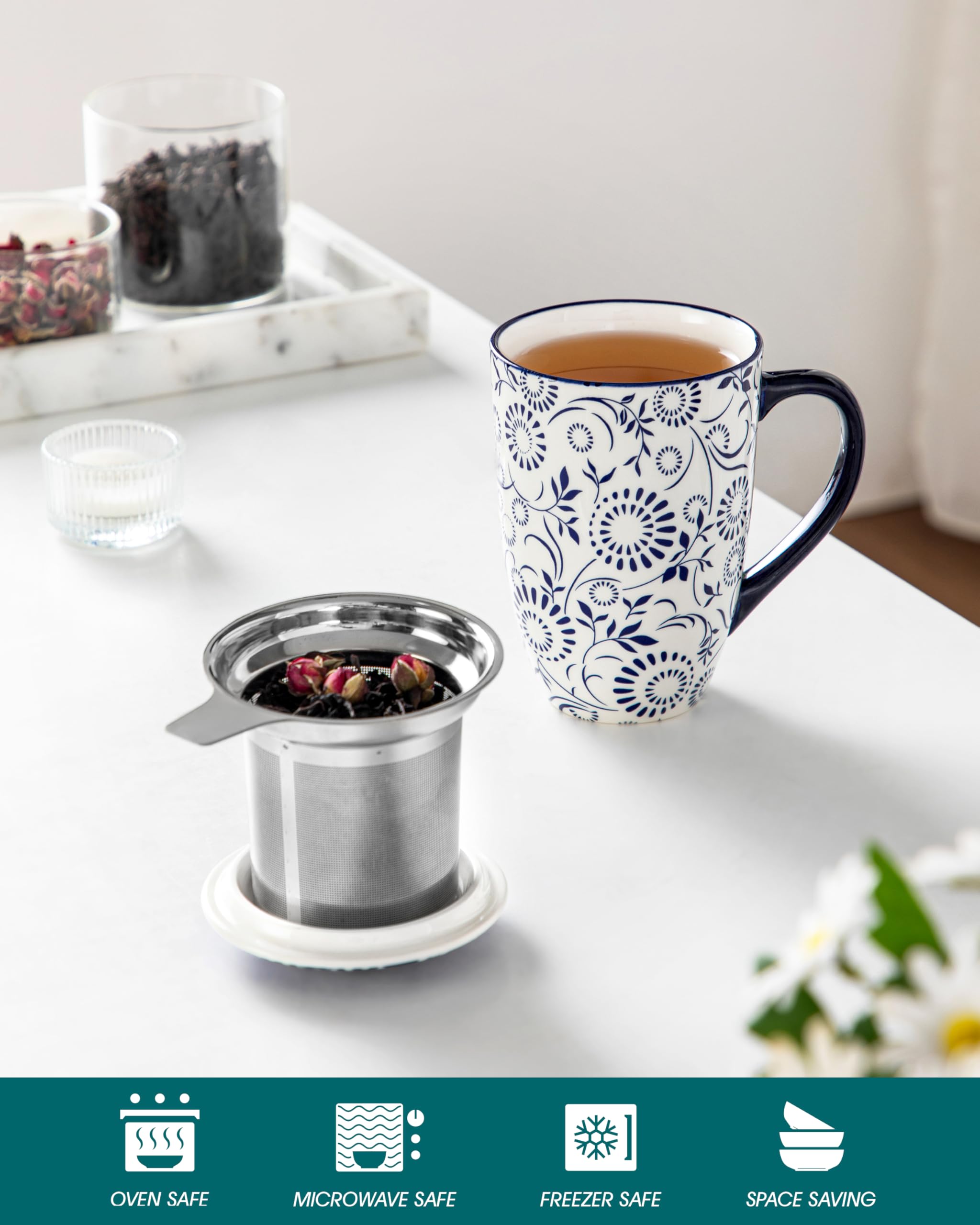 vancasso SELENE lid used as drip tray to keep surfaces tidy benefit