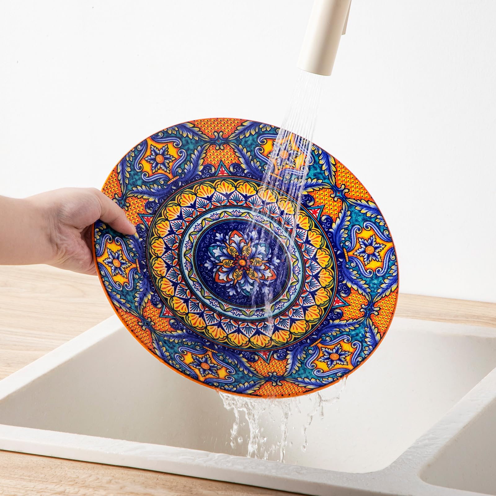 vancasso decorative display on open shelf showing bowls used as artistic home accents
