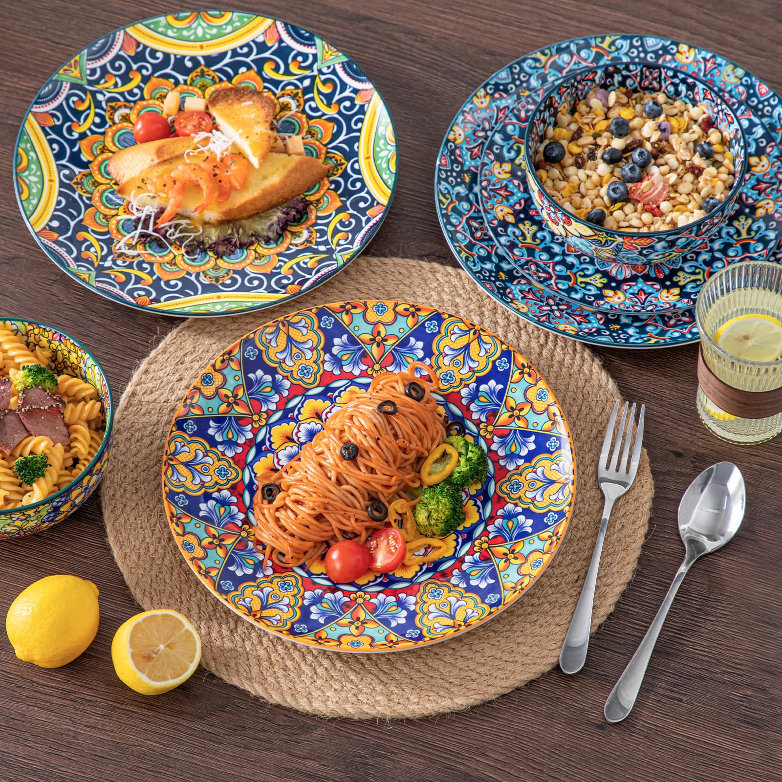 vancasso SIMI stacked dishes display showing compact storage and space-saving benefit
